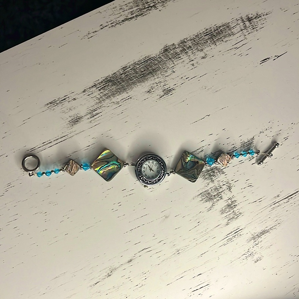 Bejeweled watch.